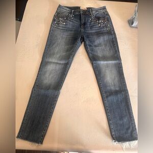 ✨💎DRIFTWOOD Jackie Embellished Dark Blue Skinny Jeans